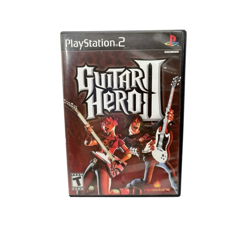 Guitar Hero II PS2 PlayStation 2 Complete CIB Tested Blacklabel Redoctane Manual